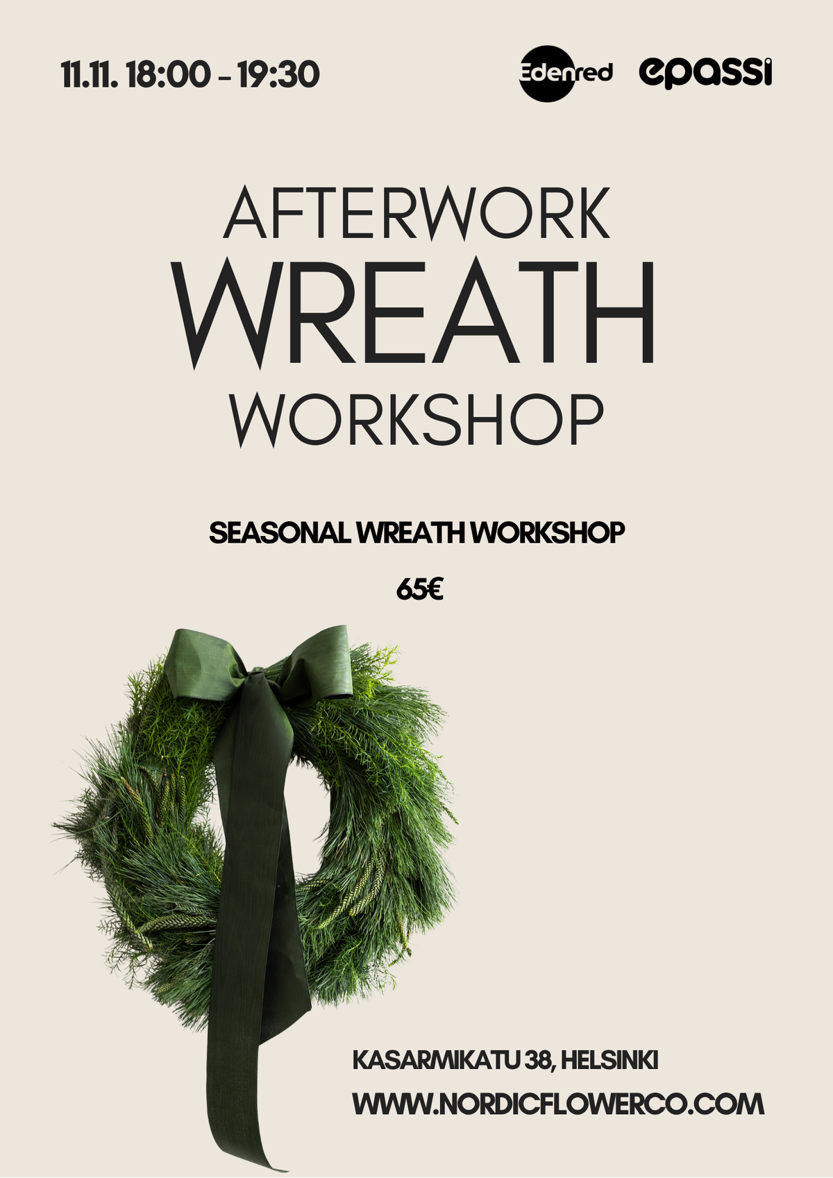 Afterwork Wreath Workshop 11.11.